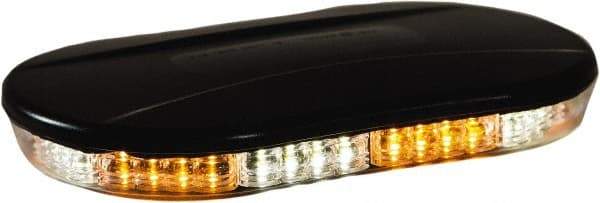 Buyers Products - Variable Flash Rate, Magnetic or Permanent Mount Emergency LED Lightbar Assembly - Powered by DC, Amber & Clear - Industrial Tool & Supply