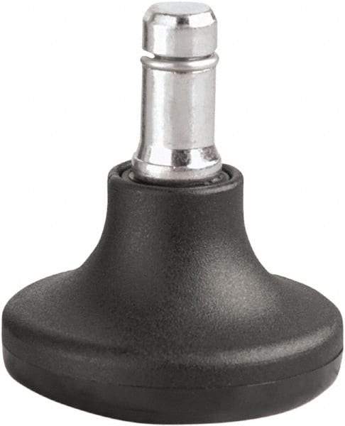 Master Caster - Matte Black Caster Set - For Wood & Tubular Metal Chairs & Office Furniture - Industrial Tool & Supply
