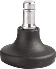 Master Caster - Matte Black Caster Set - For Wood & Tubular Metal Chairs & Office Furniture - Industrial Tool & Supply