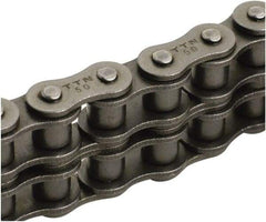 Tritan - 1/2" Pitch, ISO 08B, Double Strand Roller Chain - Chain No. 08B, 7,273 Lb. Capacity, 10 Ft. Long, 8.51mm Roller Diam, 0.305" Roller Width - Industrial Tool & Supply