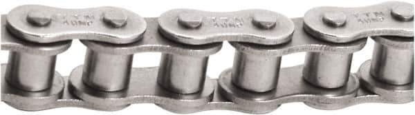 Tritan - 3/4" Pitch, ANSI 60, Single Strand Roller Chain - Chain No. 60SS, 4,878 Lb. Capacity, 10 Ft. Long, 15/32" Roller Diam, 0.495" Roller Width - Industrial Tool & Supply