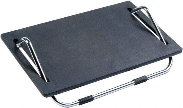 Safco - 18-1/2" Wide, 5" High Adjustable Foot Rest - Black - Industrial Tool & Supply