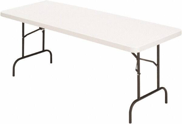 ALERA - 30" Long x 60" Wide x 29" High, Folding Table - Platinum - Industrial Tool & Supply