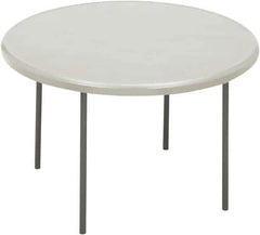 ICEBERG - 48" Wide x 29" High x 48" Diam, Folding Table - Platinum - Industrial Tool & Supply