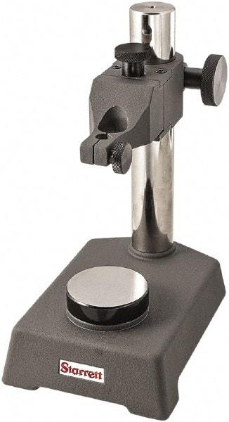 Starrett - Cast Iron, Round Base, Indicator Transfer Stand - Includes Holder - Industrial Tool & Supply