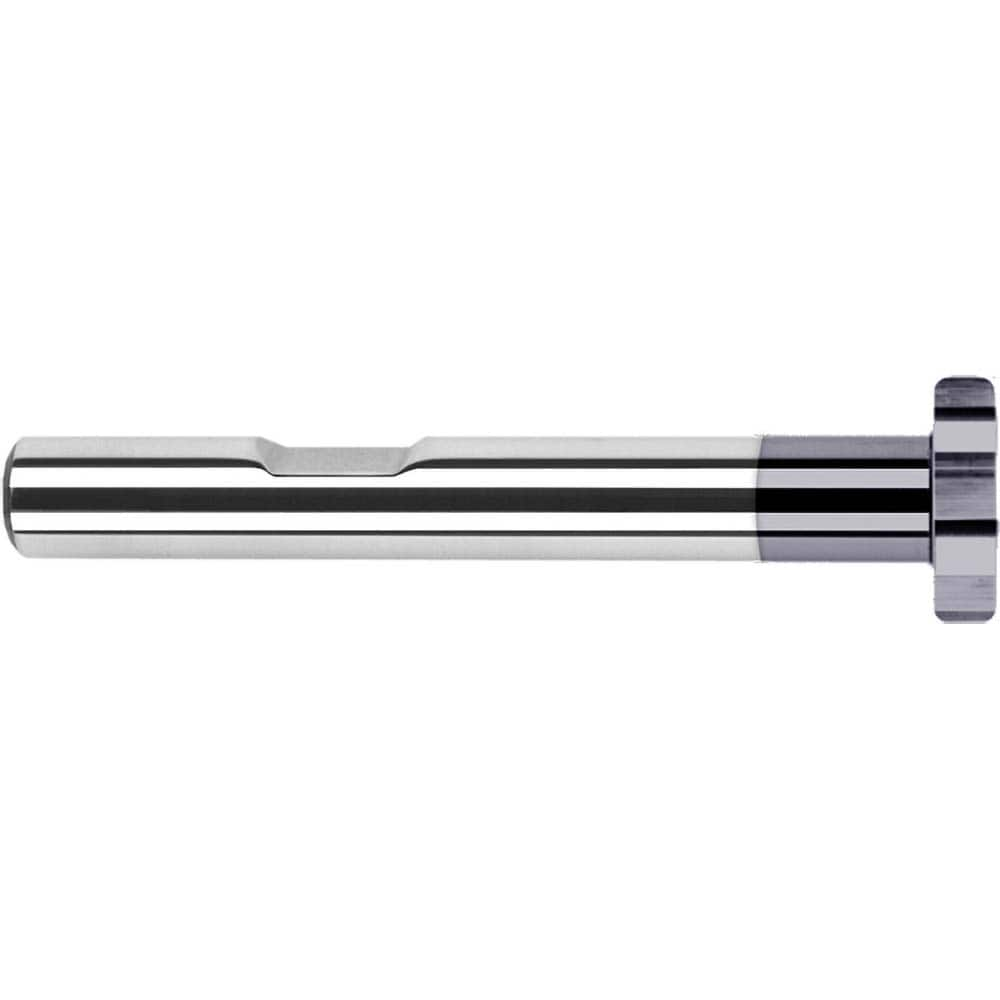 Harvey Tool - 3/4" Cut Diam, 1/8" Cut Width, 3/8" Shank, Straight-Tooth Woodruff Keyseat Cutter - Exact Industrial Supply