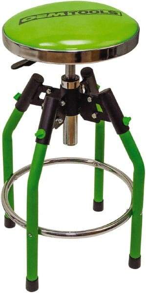 OEM Tools - 330 Lb Capacity, Adjustable Creeper Seat - Chrome, 35.2" High x 14" Wide - Industrial Tool & Supply