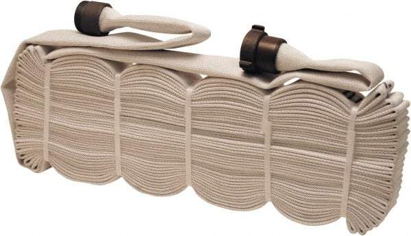 Dixon Valve & Coupling - 2" ID, 135 Working psi, White Polyester/Rubber Fire Hose, Single Jacket - Male x Female NPSH Ends, 50' Long, 405 Burst psi - Industrial Tool & Supply