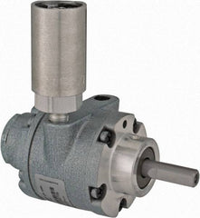 Gast - 1/2 hp Reversible Hub Air Actuated Motor - 6,000 Max RPM, 1.14" Shaft Length, 4.66" OAL, 3/8" Shaft Diam - Industrial Tool & Supply