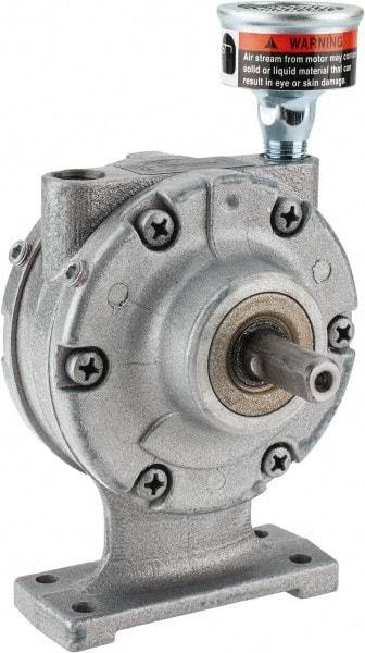 Gast - 3/4 hp Counterclockwise Foot Air Actuated Motor - 3,000 Max RPM, 1.13" Shaft Length, 4.94" OAL, 1/2" Shaft Diam - Industrial Tool & Supply
