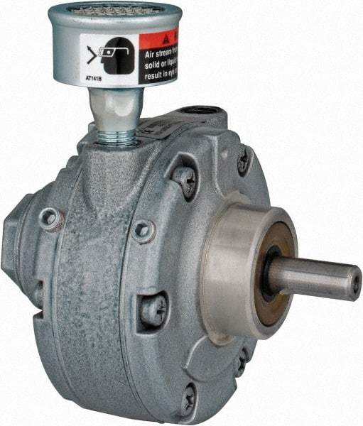 Gast - 3/4 hp Counterclockwise Hub Air Actuated Motor - 3,000 Max RPM, 1.13" Shaft Length, 4.94" OAL, 1/2" Shaft Diam - Industrial Tool & Supply