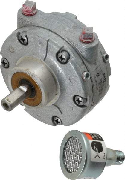 Gast - 3/4 hp Clockwise Hub Air Actuated Motor - 3,000 Max RPM, 1.13" Shaft Length, 4.94" OAL, 1/2" Shaft Diam - Industrial Tool & Supply