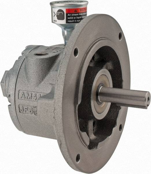 Gast - 1-1/2 hp Reversible NEMA 56C Air Actuated Motor - 3,000 Max RPM, 2.06" Shaft Length, 6.69" OAL, 5/8" Shaft Diam - Industrial Tool & Supply