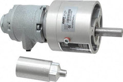 Gast - 1/3 hp Reversible Face Air Actuated Motor - 15:1 Gear Ratio, 400 Max RPM, 7.31" OAL, 1/2" Shaft Diam - Industrial Tool & Supply
