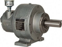 Gast - 1-1/2 hp Reversible Face/Foot Air Actuated Motor - 10:1 Gear Ratio, 300 Max RPM, 11.56" OAL, 1" Shaft Diam - Industrial Tool & Supply