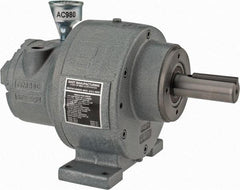 Gast - 1-1/4 hp Reversible Face/Foot Air Actuated Motor - 15:1 Gear Ratio, 200 Max RPM, 11.56" OAL, 1" Shaft Diam - Industrial Tool & Supply