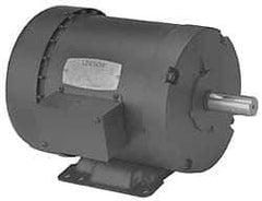 Leeson - 1/4 Max hp, 1,725 Max RPM, Electric AC DC Motor - 208-230/460 V Input, Three Phase, 48 Frame - Industrial Tool & Supply