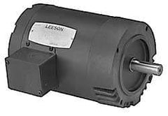 Leeson - 1/3 Max hp, 3,450 Max RPM, Electric AC DC Motor - 208-230/460 V Input, Three Phase, 56C Frame - Industrial Tool & Supply