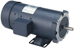 Leeson - 1/2 Max hp, 1,750 Max RPM, Electric AC DC Motor - 230 V Input, 56C Frame - Industrial Tool & Supply