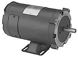 Leeson - 1 Max hp, 1,800 Max RPM, Electric AC DC Motor - 12 V Input, 56C Frame - Industrial Tool & Supply