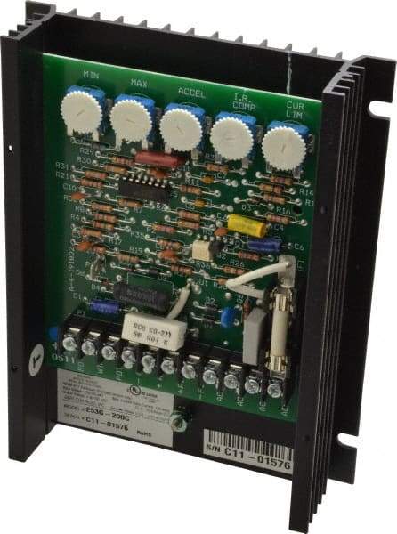 Dart Controls - 2 Max hp, 30 Max RPM, Electric AC DC Motor - 120, 240 V Input - Industrial Tool & Supply
