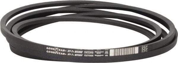 Continental ContiTech - Section 5V, 236" Outside Length, V-Belt - Fiber Reinforced Wingprene Rubber, HY-T Wedge MatchmakerEnvelope, No. 5V2360 - Industrial Tool & Supply