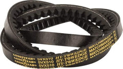 Continental ContiTech - Section 5VX, 51" Outside Length, V-Belt - Fiber Reinforced Wingprene Rubber, HY-T Wedge Matchmaker Cogged, No. 5VX510 - Industrial Tool & Supply
