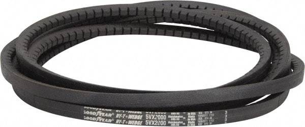 Continental ContiTech - Section 5VX, 200" Outside Length, V-Belt - Fiber Reinforced Wingprene Rubber, HY-T Wedge Matchmaker Cogged, No. 5VX2000 - Industrial Tool & Supply