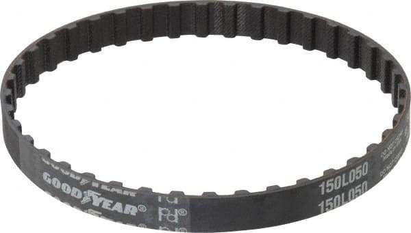 Continental ContiTech - Section L, 1/2" Wide, Timing Belt - Helanca Weave Stretch Nylon, L Series Belts Positive Drive, No. 150L - Industrial Tool & Supply