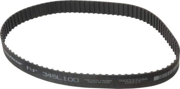 Continental ContiTech - Section L, 1" Wide, Timing Belt - Helanca Weave Stretch Nylon, L Series Belts Positive Drive, No. 345L - Industrial Tool & Supply