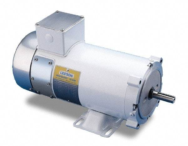 Leeson - 1/2 Max hp, 1,750 Max RPM, Electric AC DC Motor - 230 V Input, ZS56C Frame - Industrial Tool & Supply