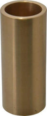 Made in USA - 1" Inside x 1-1/4" Outside Diam, Cast Bronze Sleeve Bearing - 3" OAL - Industrial Tool & Supply