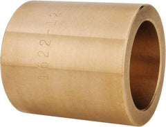 Made in USA - 1" Inside x 1-3/8" Outside Diam, Cast Bronze Sleeve Bearing - 1-1/2" OAL - Industrial Tool & Supply