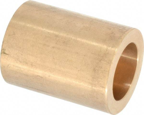 Made in USA - 1" Inside x 1-1/2" Outside Diam, Cast Bronze Sleeve Bearing - 2" OAL - Industrial Tool & Supply