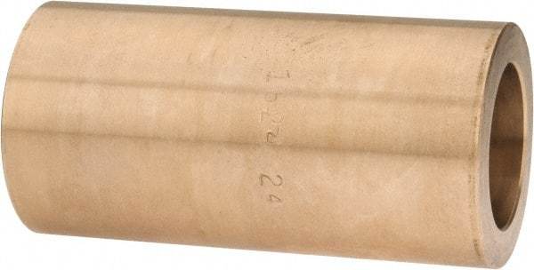 Made in USA - 1" Inside x 1-1/2" Outside Diam, Cast Bronze Sleeve Bearing - 3" OAL - Industrial Tool & Supply