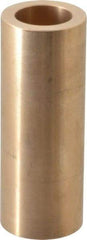 Made in USA - 1" Inside x 1-1/2" Outside Diam, Cast Bronze Sleeve Bearing - 4" OAL - Industrial Tool & Supply