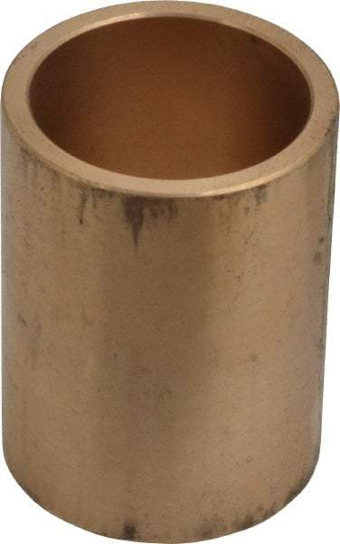 Made in USA - 1-1/4" Inside x 1-1/2" Outside Diam, Cast Bronze Sleeve Bearing - 2" OAL - Industrial Tool & Supply