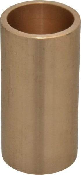 Made in USA - 1-1/4" Inside x 1-1/2" Outside Diam, Cast Bronze Sleeve Bearing - 3" OAL - Industrial Tool & Supply