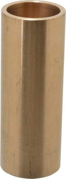 Made in USA - 1-1/4" Inside x 1-1/2" Outside Diam, Cast Bronze Sleeve Bearing - 4" OAL - Industrial Tool & Supply