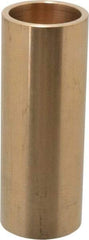 Made in USA - 1-1/4" Inside x 1-1/2" Outside Diam, Cast Bronze Sleeve Bearing - 4" OAL - Industrial Tool & Supply