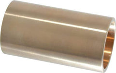 Made in USA - 1-3/8" Inside x 1-5/8" Outside Diam, Cast Bronze Sleeve Bearing - 3" OAL - Industrial Tool & Supply