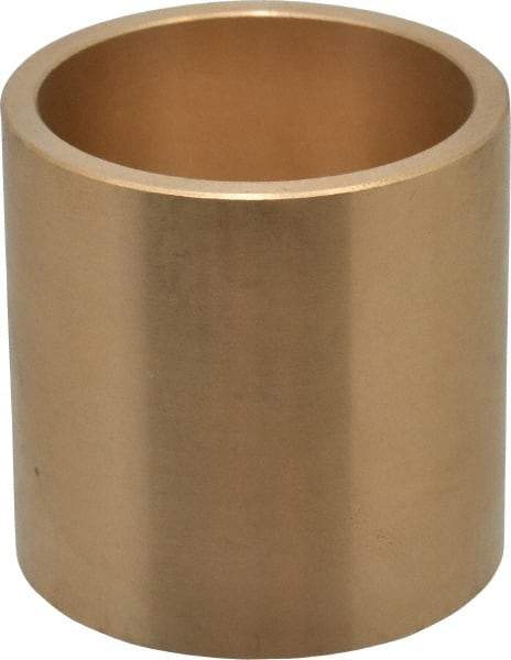 Made in USA - 1-1/2" Inside x 1-3/4" Outside Diam, Cast Bronze Sleeve Bearing - 1-3/4" OAL - Industrial Tool & Supply