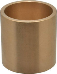 Made in USA - 1-1/2" Inside x 1-3/4" Outside Diam, Cast Bronze Sleeve Bearing - 1-3/4" OAL - Industrial Tool & Supply