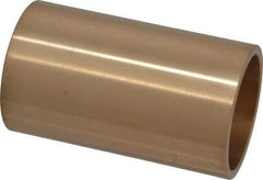 Made in USA - 1-1/2" Inside x 1-3/4" Outside Diam, Cast Bronze Sleeve Bearing - 3" OAL - Industrial Tool & Supply