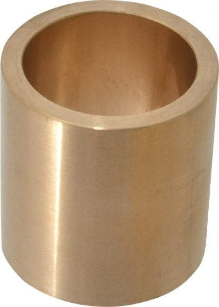 Made in USA - 1-1/2" Inside x 1-7/8" Outside Diam, Cast Bronze Sleeve Bearing - 2" OAL - Industrial Tool & Supply