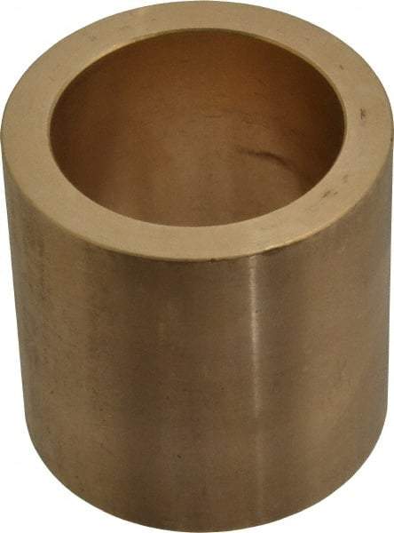 Made in USA - 1-1/2" Inside x 2" Outside Diam, Cast Bronze Sleeve Bearing - 2" OAL - Industrial Tool & Supply