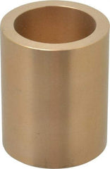 Made in USA - 1-1/2" Inside x 2" Outside Diam, Cast Bronze Sleeve Bearing - 2-1/2" OAL - Industrial Tool & Supply