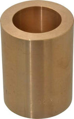Made in USA - 1-1/2" Inside x 2-1/4" Outside Diam, Cast Bronze Sleeve Bearing - 3" OAL - Industrial Tool & Supply