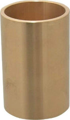 Made in USA - 1-3/4" Inside x 2" Outside Diam, Cast Bronze Sleeve Bearing - 3" OAL - Industrial Tool & Supply