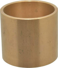 Made in USA - 2" Inside x 2-1/4" Outside Diam, Cast Bronze Sleeve Bearing - 2" OAL - Industrial Tool & Supply